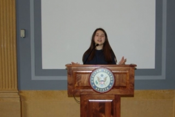  Чернівецька школярка виступила у Сенаті США (Фото)