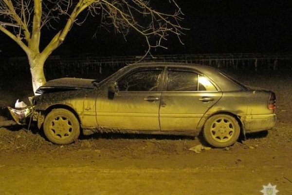 На Буковині Мерседес влетів у дерево: пасажир загинув на місці, а водій втік (Відео)