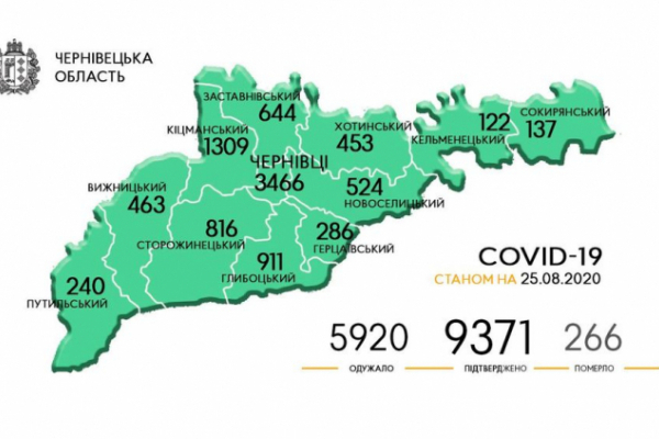 COVID-19 на Буковині: географія поширення