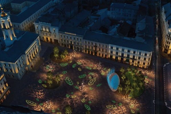 З фонтаном і деревами: Центральна площа у Чернівцях кардинально зміниться (ФОТО)