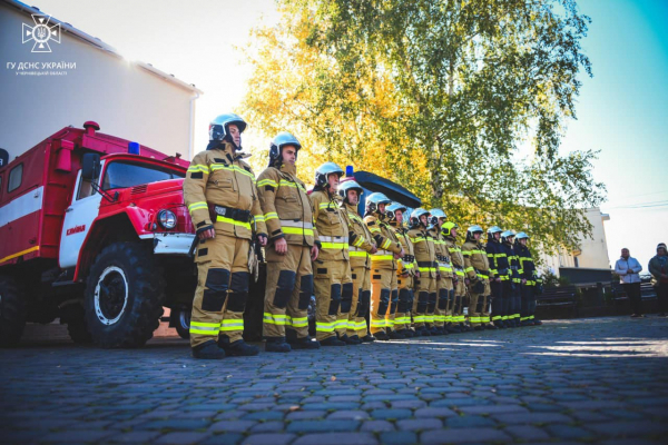 На Буковині запрацював новий підрозділ добровільної пожежної охорони (ФОТО)