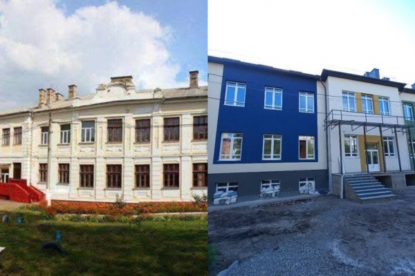 У Чернівцях утеплили фасад історичної школи, якій понад сто років 